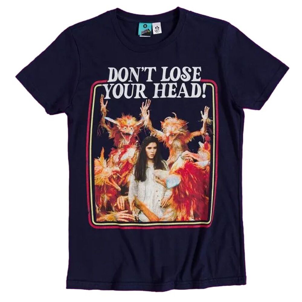 Labyrinth Unisex Adult Chilly Down With The Fire Gang Fitted T-Shirt / Blue